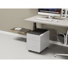 Monoprice Workstream by Rolling Round Corner 2-Drawer File Cabinet with Seat Cus 37881